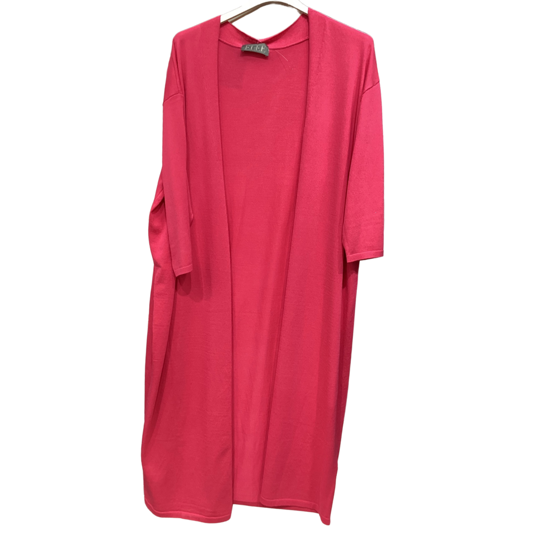 VESTE LONGUE FUCHSIA