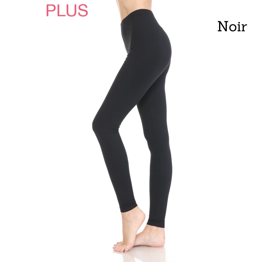 LEGGINGS UNI GRANDE TAILLE