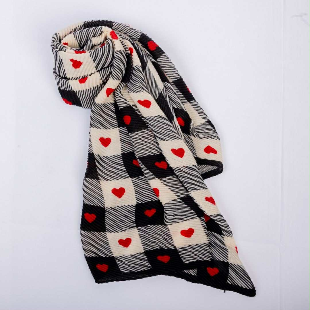 FOULARD MILLIE CŒUR ROUGE-MISS CAPRICE