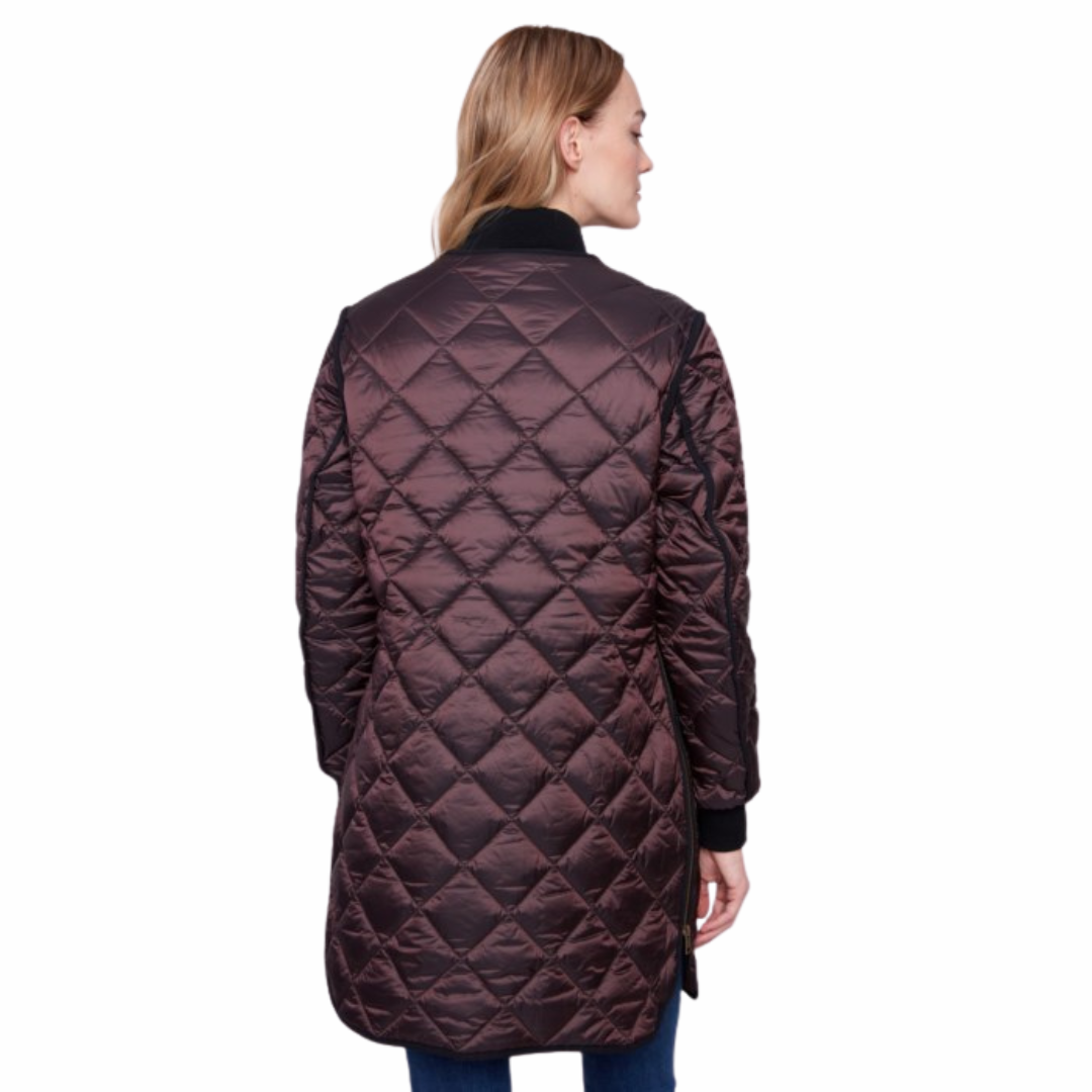 MANTEAU MATELASSÉE MOKA-CHARLIE B