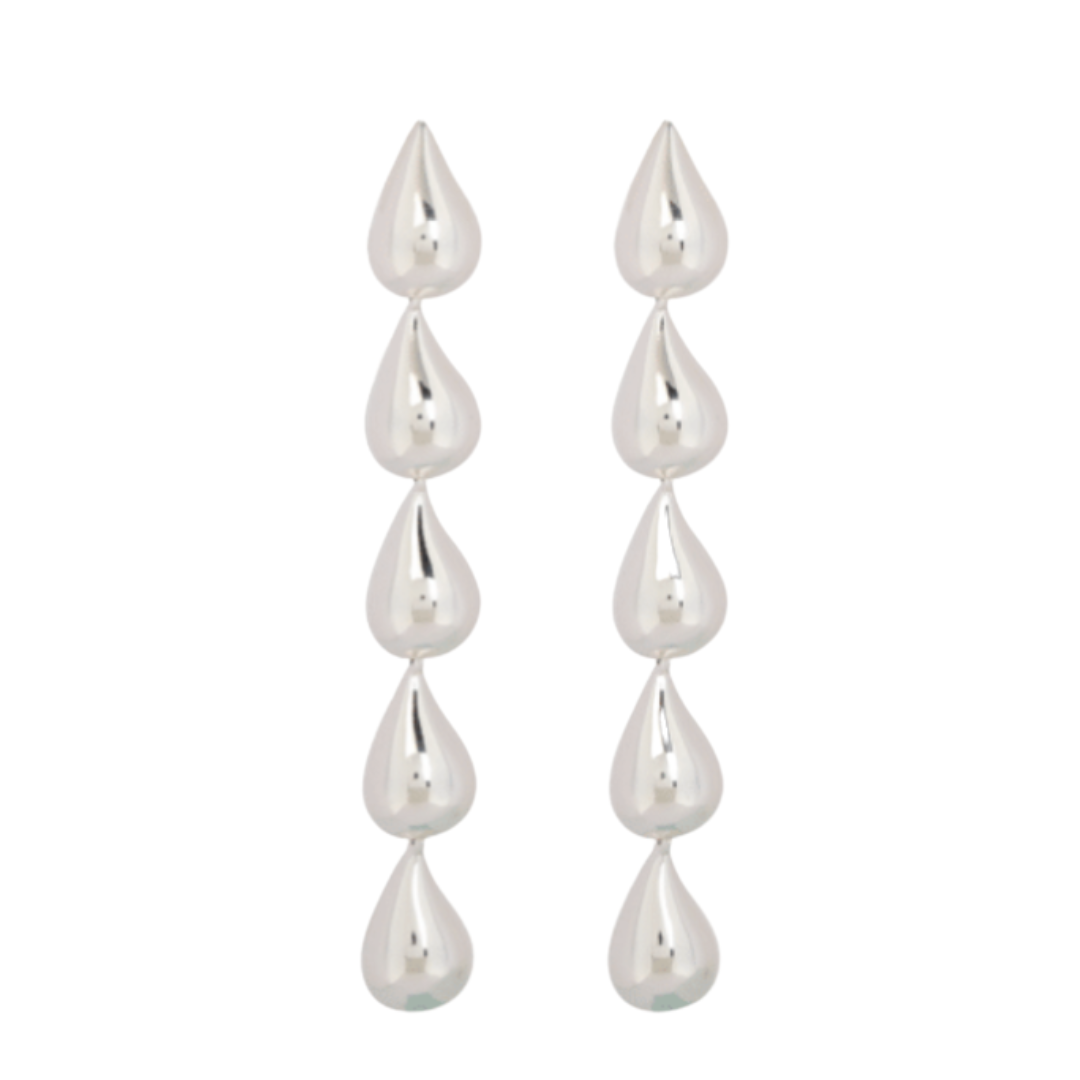 BOUCLES D’OREILLES GOUTTES ARGENT -MERX