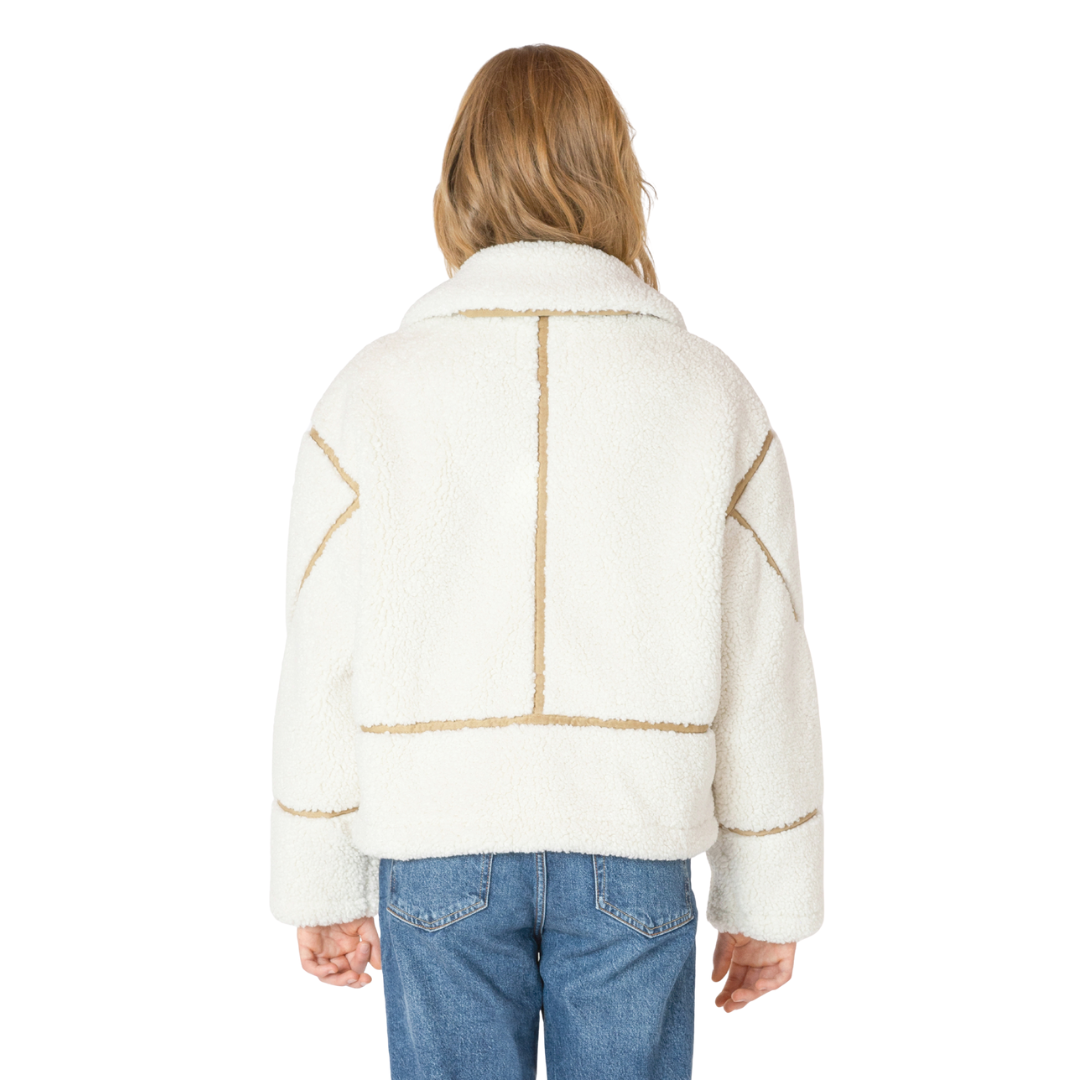 VESTE POLAIRE À DÉTAILS CONTRASTÉS