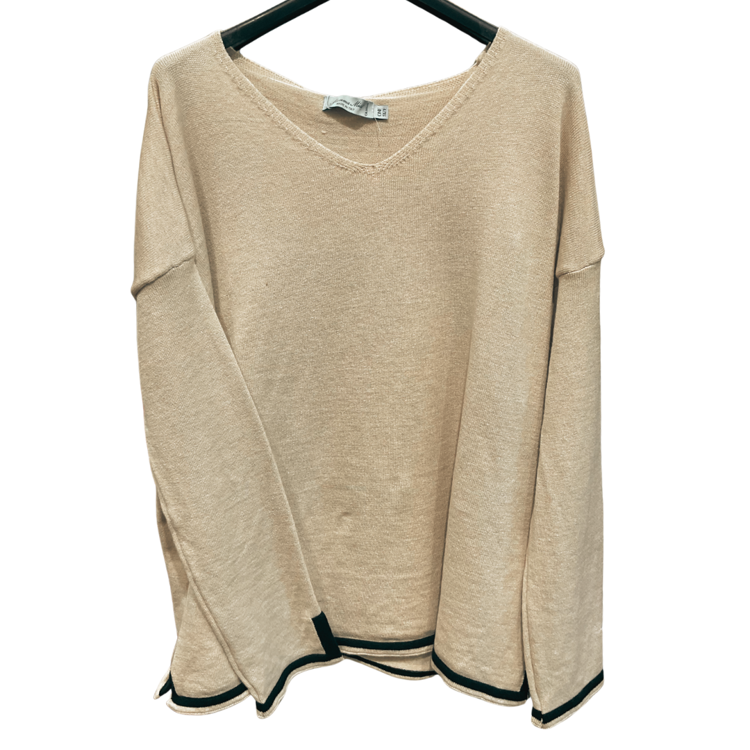 CHANDAIL AVEC BORDURE NOIRE