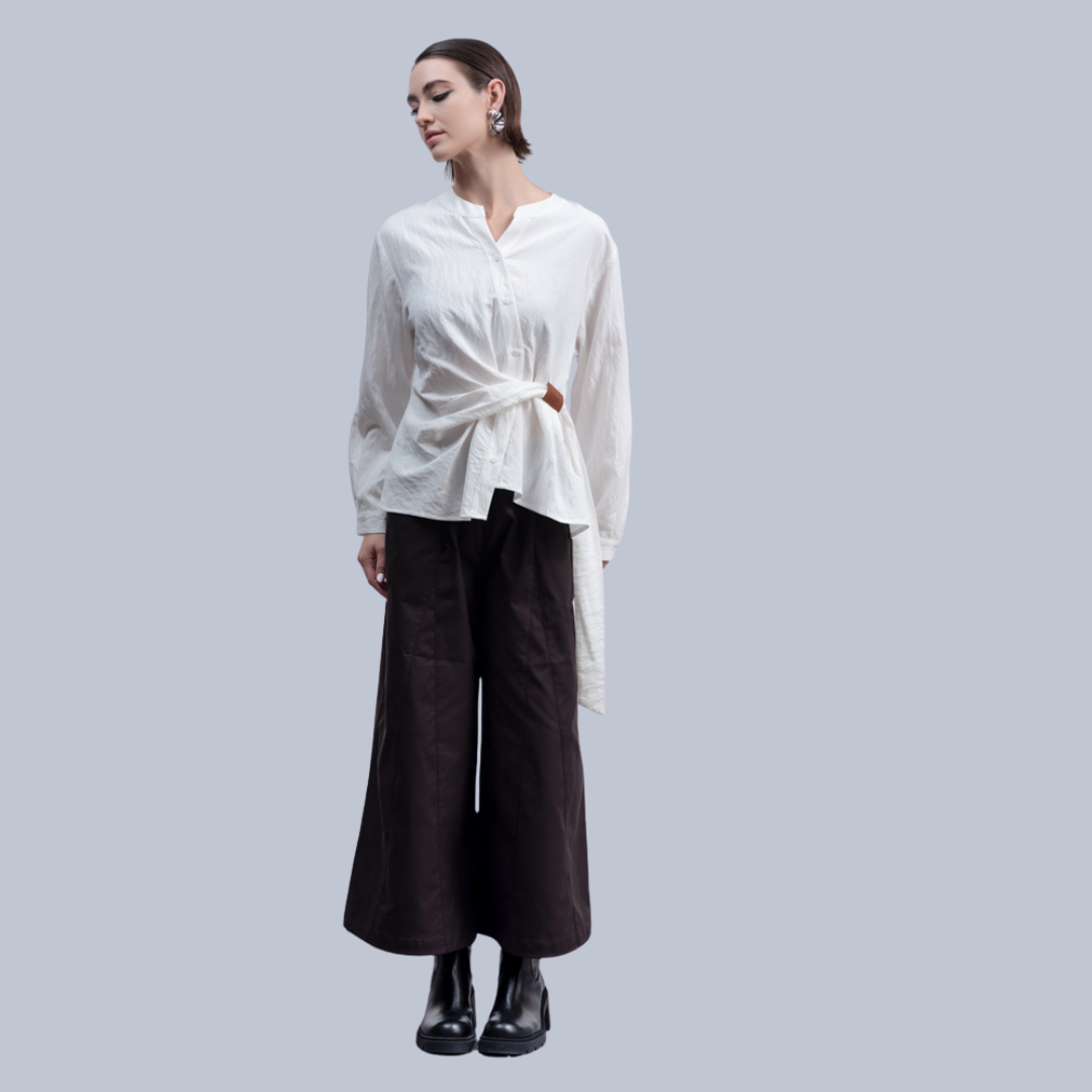 CHEMISE NOUÉ À LA TAILLE