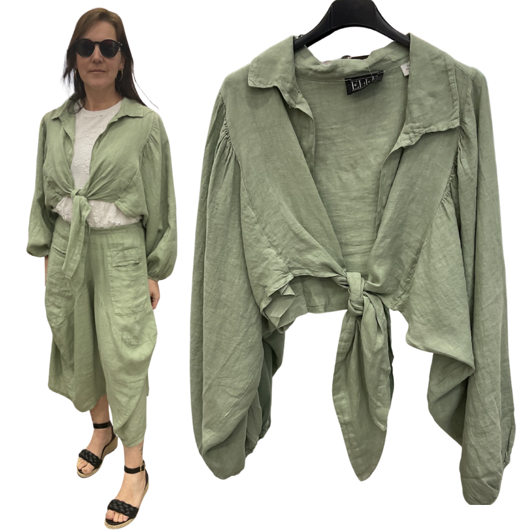 BLOUSE A NOEUD KAKI