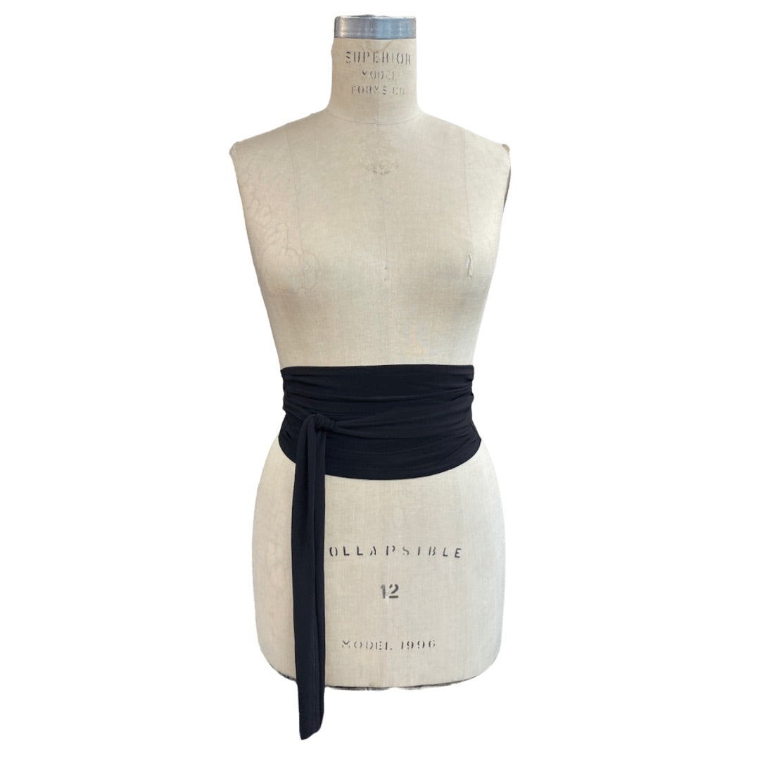 CEINTURE DRAPÉ BÉATRICE NOIR