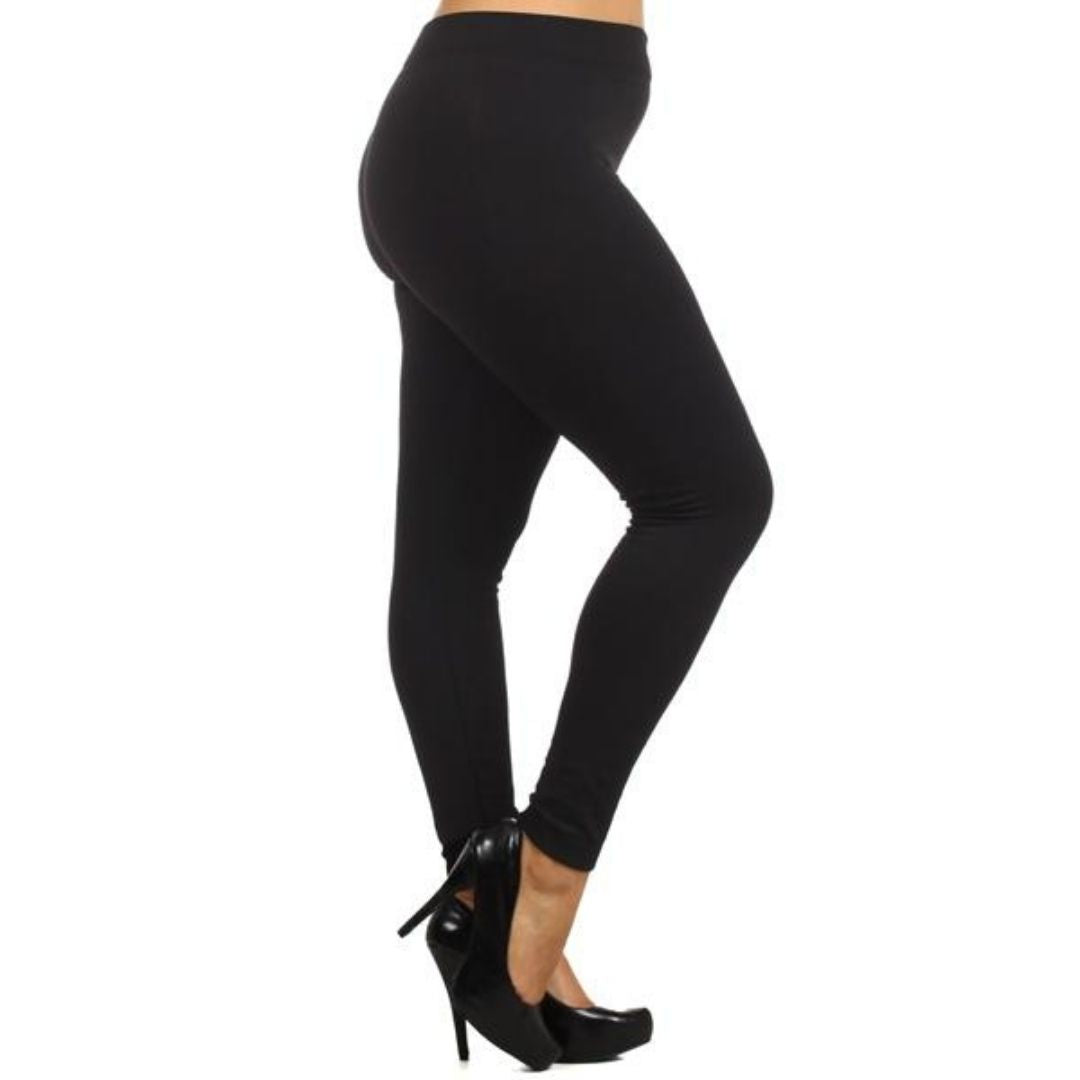 LEGGINGS YOGA DOUBLÉ POLAIRE TAILLE PLUS